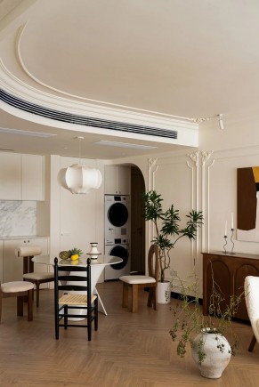 法式復古四居室餐廳裝修效果圖