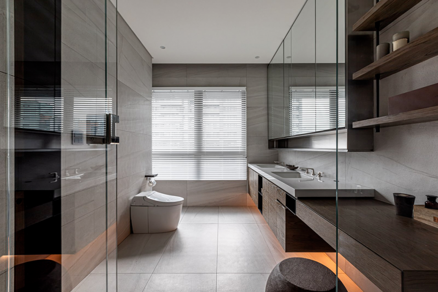 現代簡約大平層衛生間裝修效果圖