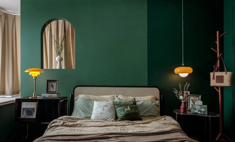 復古美式三居室臥室裝修效果圖