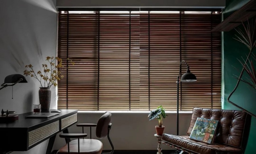 復古美式三居室書房裝修效果圖