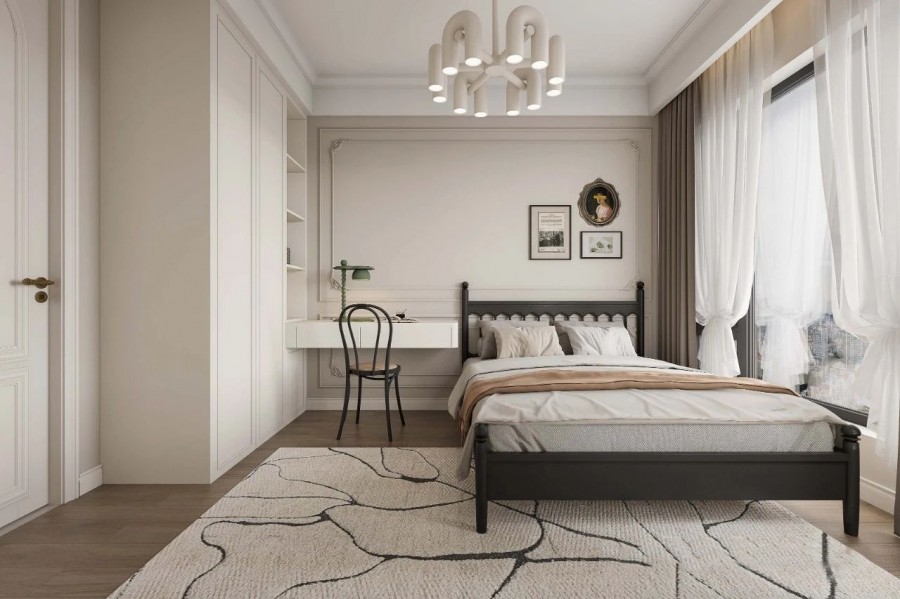 法式中古風三居室兒童房裝修效果圖