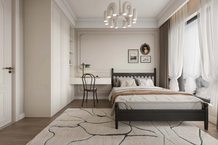 法式中古風三居室兒童房裝修效果圖