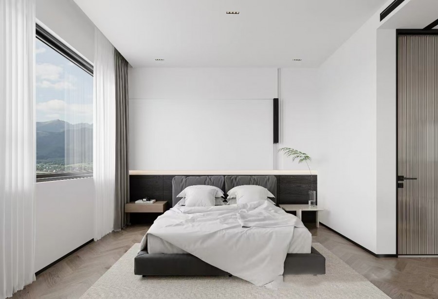 現代簡約大平層臥室裝修效果圖
