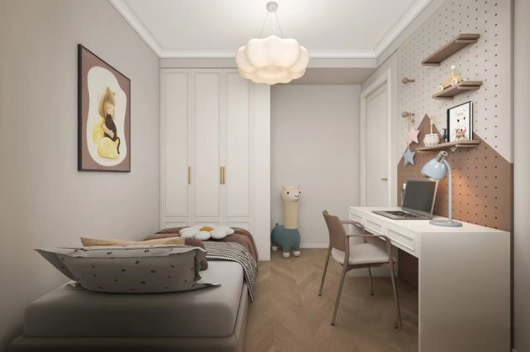 現代法式三居室兒童房裝修效果圖
