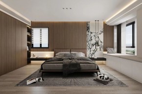 現代簡約大平層臥室1裝修效果圖