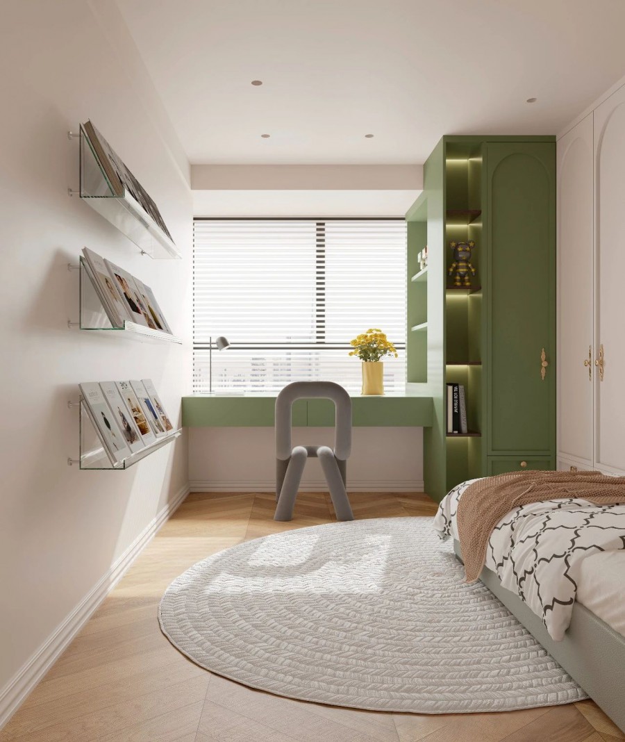 法式復古大平層兒童房裝修效果圖