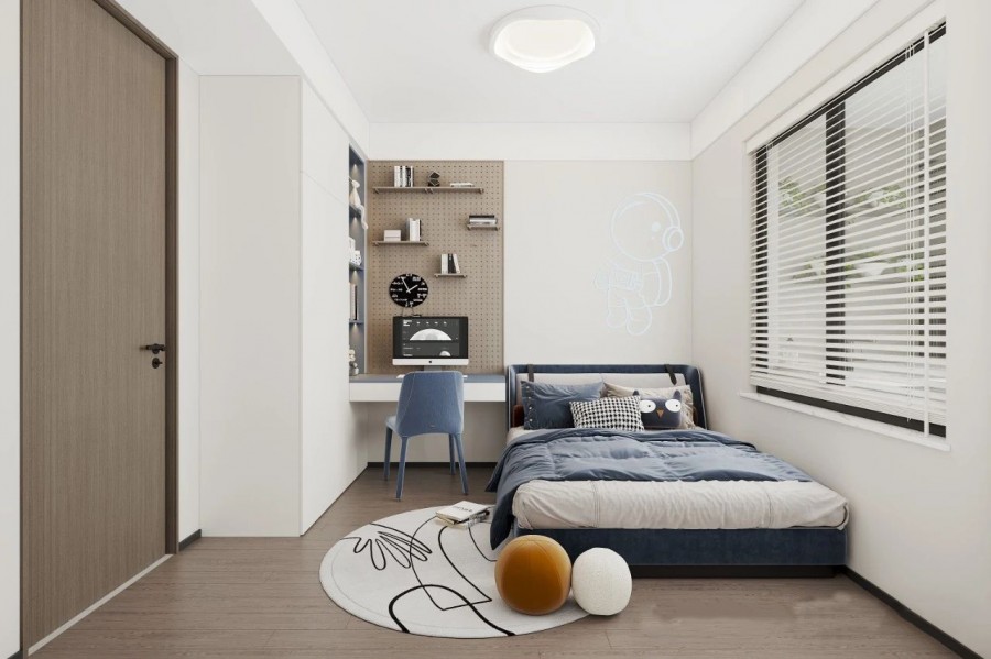 意式簡(jiǎn)約三居室兒童房裝修效果圖