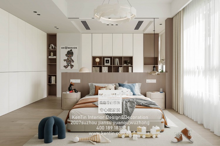 正榮國(guó)領(lǐng)意式簡(jiǎn)約別墅兒童房裝修效果圖