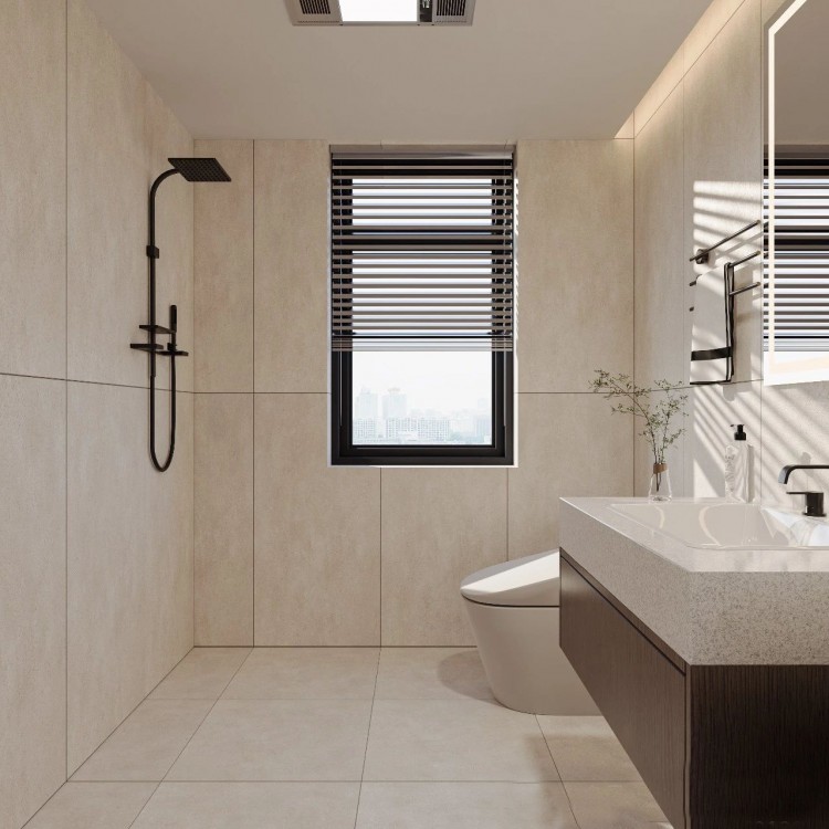 現(xiàn)代簡(jiǎn)約三居室衛(wèi)生間裝修效果圖