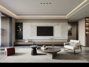 現代簡約三居室書客廳1裝修效果圖