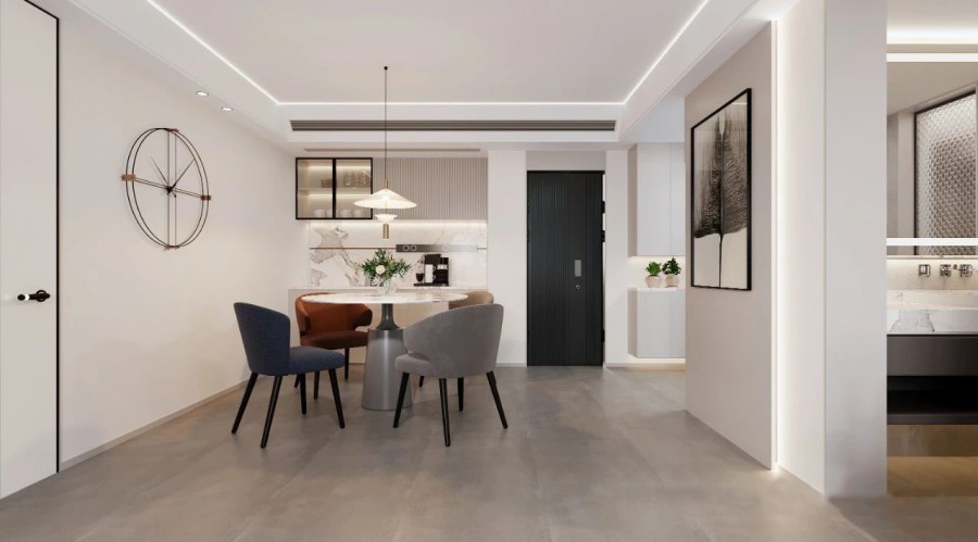 現代簡約三居室裝修效果圖