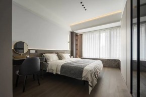 現代簡約三居室臥室裝修效果圖