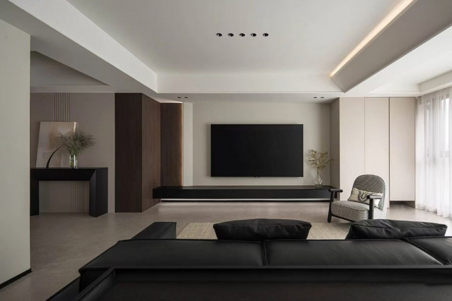 現代簡約三居室客廳21裝修效果圖