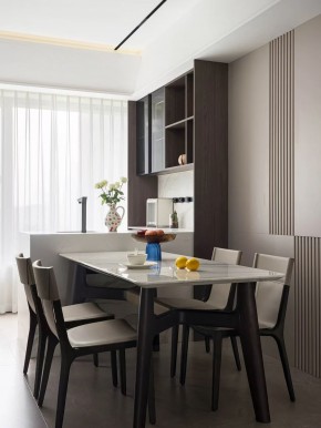現代簡約三居室餐廳裝修效果圖