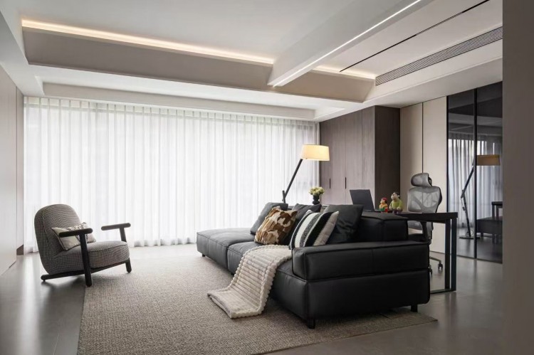 現代簡約三居室客廳裝修效果圖