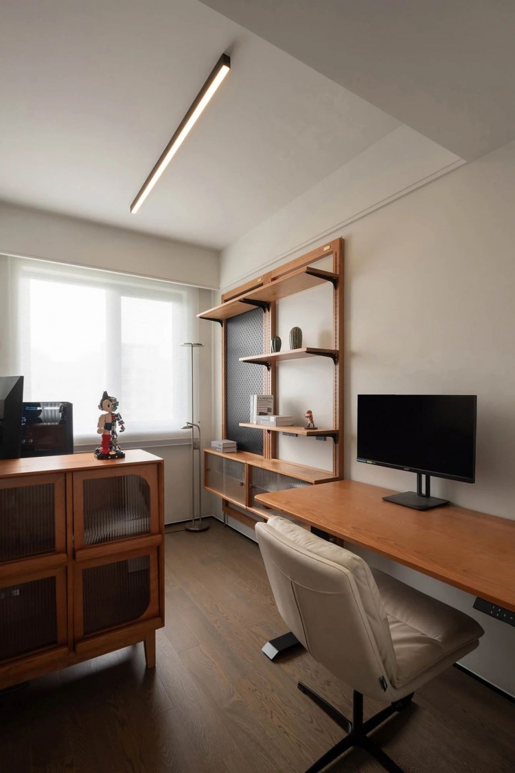 現代極簡三居室書房裝修效果圖