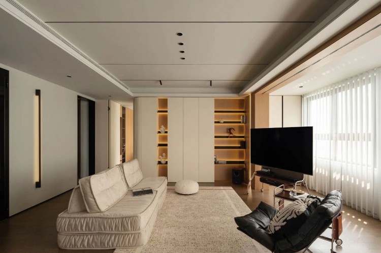 現代極簡三居室裝修效果圖