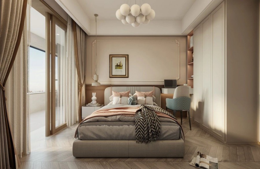 現代美式三居室兒童房裝修效果圖