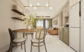 現代美式三居室餐廳裝修效果圖