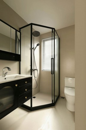 法式復古三居室衛生間裝修效果圖