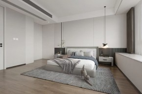 現代簡約三居室臥室裝修效果圖