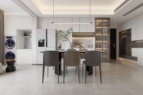 現代簡約三居室餐廳裝修效果圖