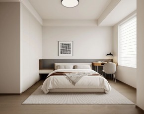 現代簡約三居室臥室裝修效果圖