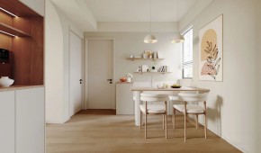 原木風兩居室餐廳1裝修效果圖