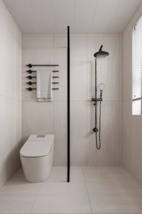 現代簡約三居室衛生間裝修效果圖