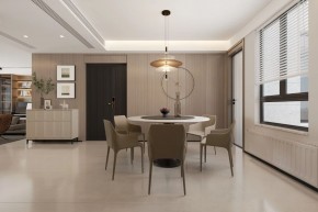 現代簡約三居室餐廳裝修效果圖