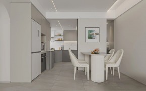 現代簡約三居室餐廳裝修效果圖