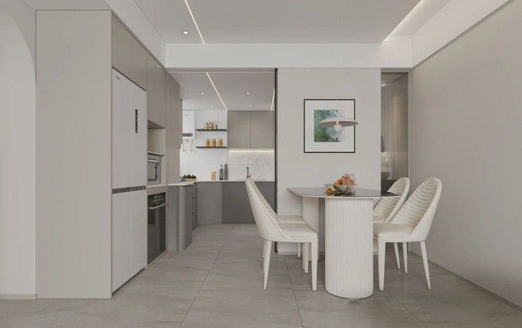 現代簡約三居室餐廳裝修效果圖