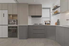 現代簡約三居室廚房裝修效果圖