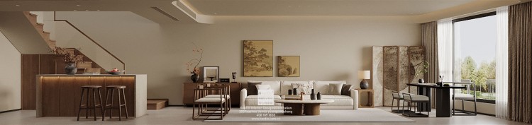 雅戈爾泊爵宋式美學復試客廳裝修效果圖