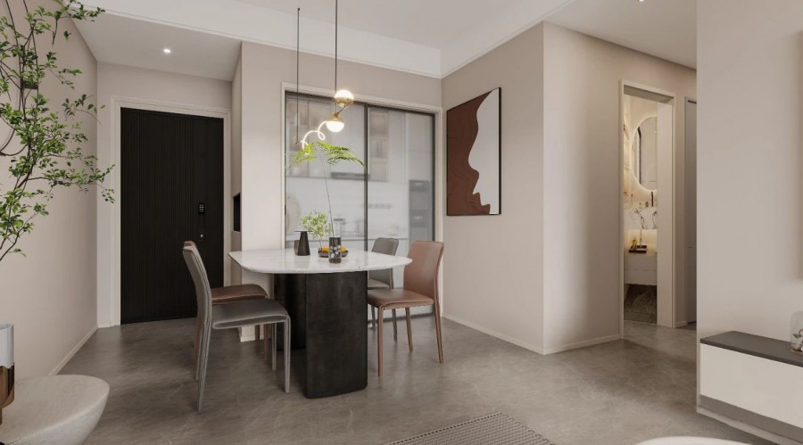 現代簡約兩居室餐廳裝修效果圖