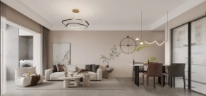 現代簡約兩居室客廳1裝修效果圖