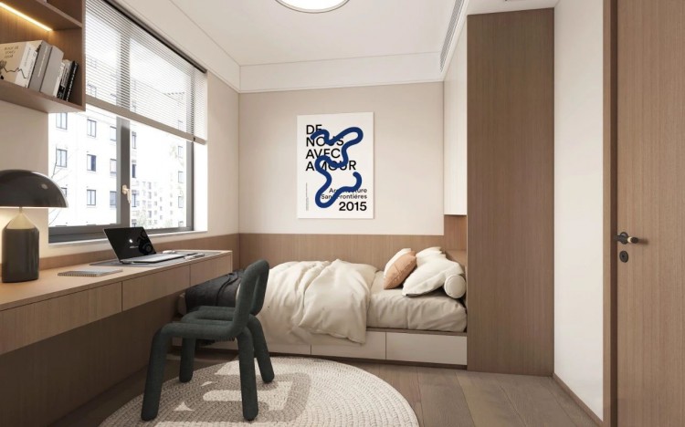 現代簡約三居室兒童房裝修效果圖