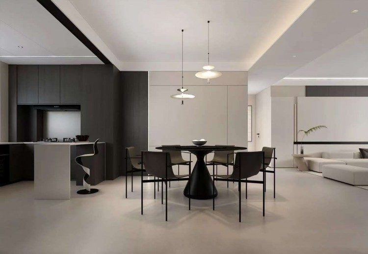 現代簡約三居室餐廳裝修效果圖