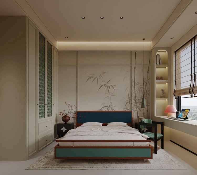 宋氏美學三居室臥室1裝修效果圖