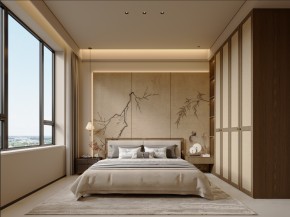 宋氏美學三居室臥室裝修效果圖