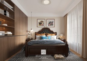 紫珺蘭園法式復古三居室臥室1裝修效果圖