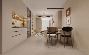 現代簡約兩居室餐廳裝修效果圖