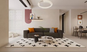 現代簡約兩居室客廳2裝修效果圖