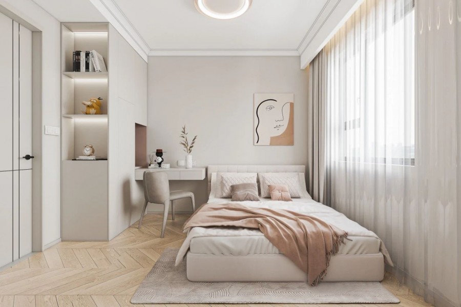 現代簡約三居室兒童房裝修效果圖