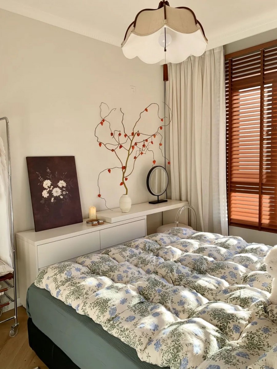 中古風兩居室臥室裝修效果圖