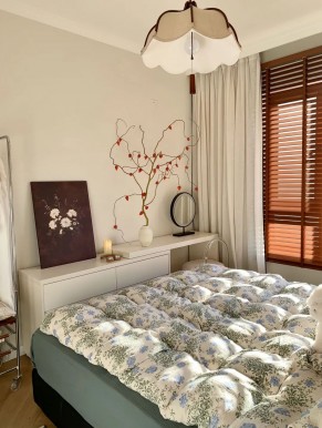 中古風兩居室臥室裝修效果圖