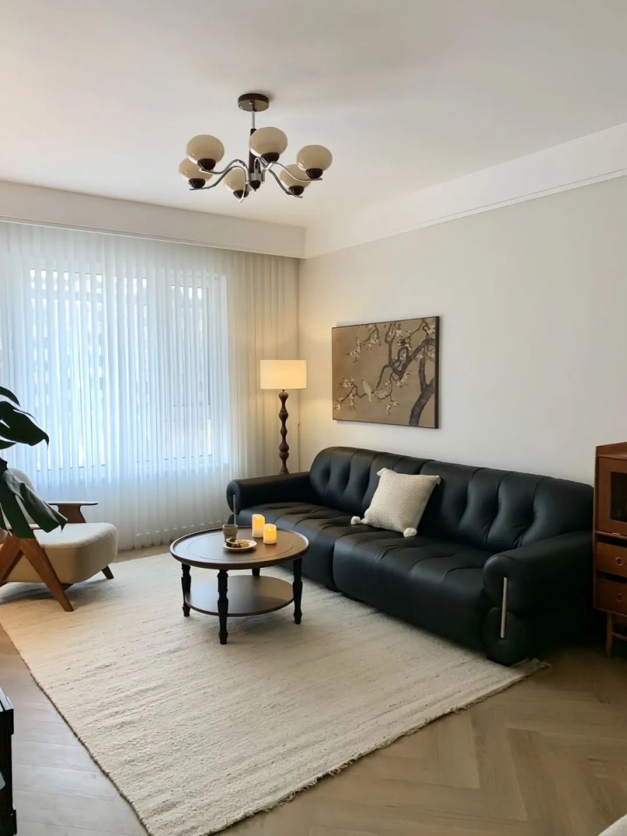 中古風兩居室客廳1裝修效果圖