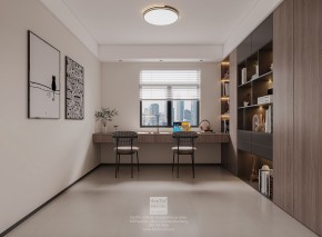 絡香路三號意式極簡三居室書房裝修效果圖