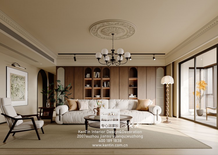 太澤之星復古風大平層裝修效果圖