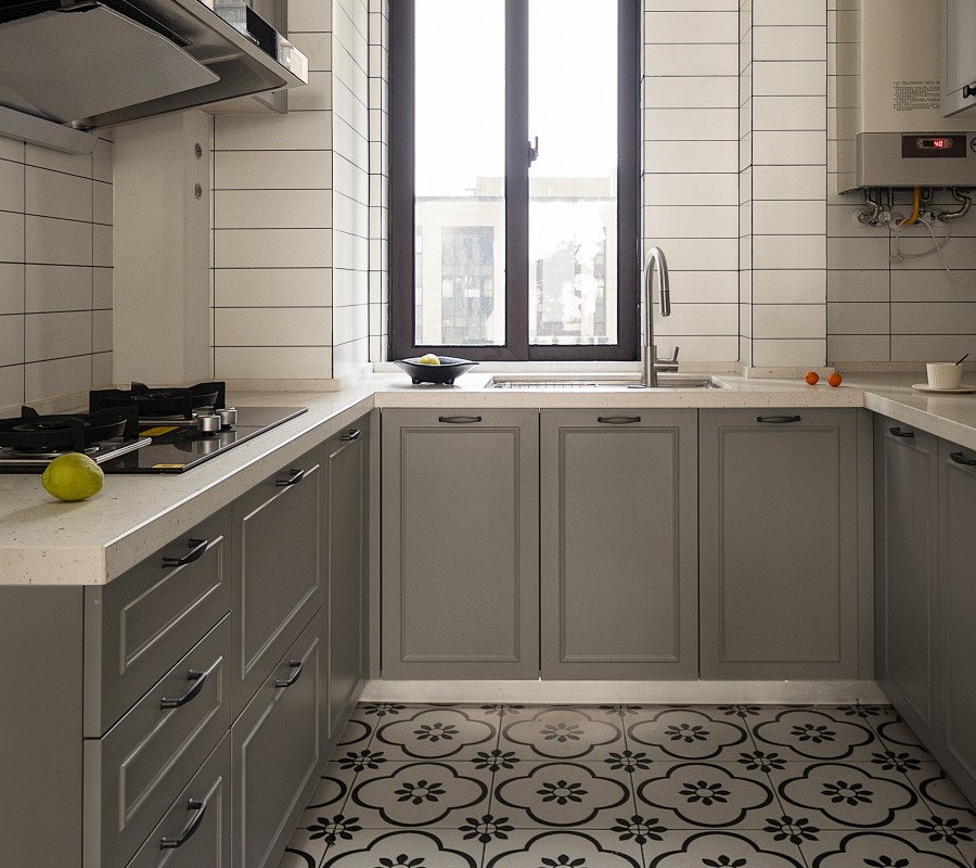 北歐風三居室裝修廚房效果圖